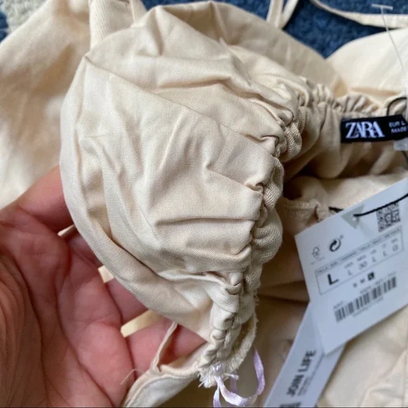 🐚 ZARA TAN BACK TIE JUMPSUIT! - Picture 8 of 16